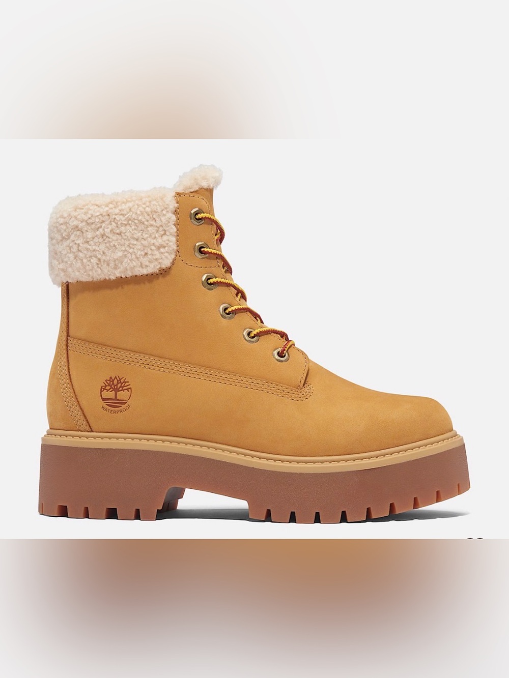 TIMBERLAND Women's Stone Street Warm-Lined Waterproof Platform Boot SIZE 7 BNWOT